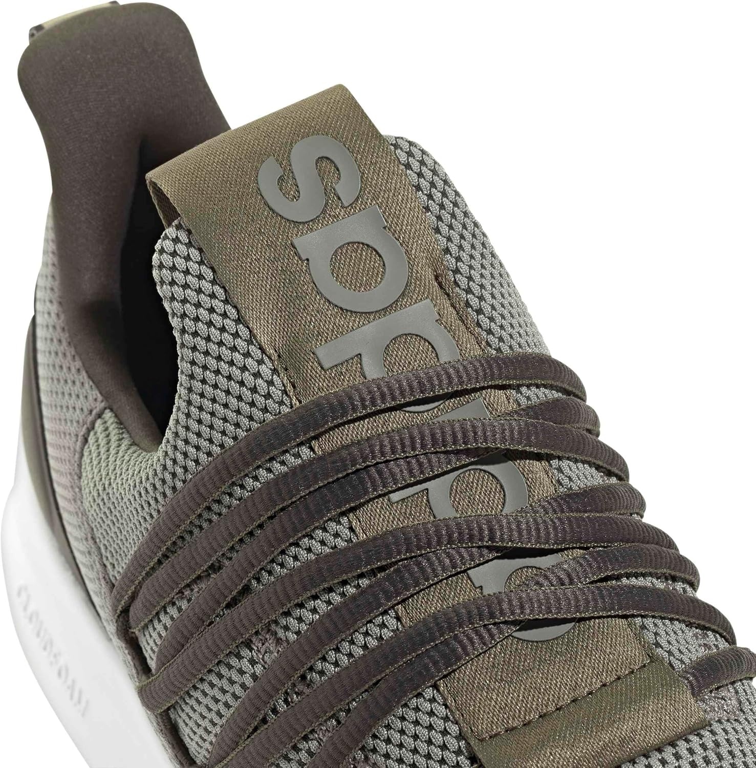 image:imageadidas Mens Lite Racer Adapt 70 Running ShoesSilver PebbleShadow OliveOlive Strata