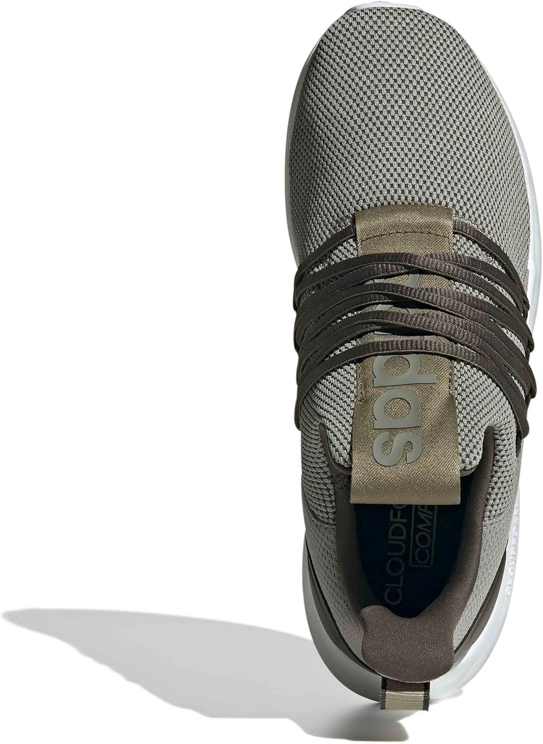 image:imageadidas Mens Lite Racer Adapt 70 Running ShoesSilver PebbleShadow OliveOlive Strata