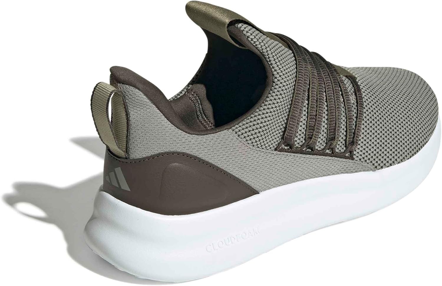 image:imageadidas Mens Lite Racer Adapt 70 Running ShoesSilver PebbleShadow OliveOlive Strata