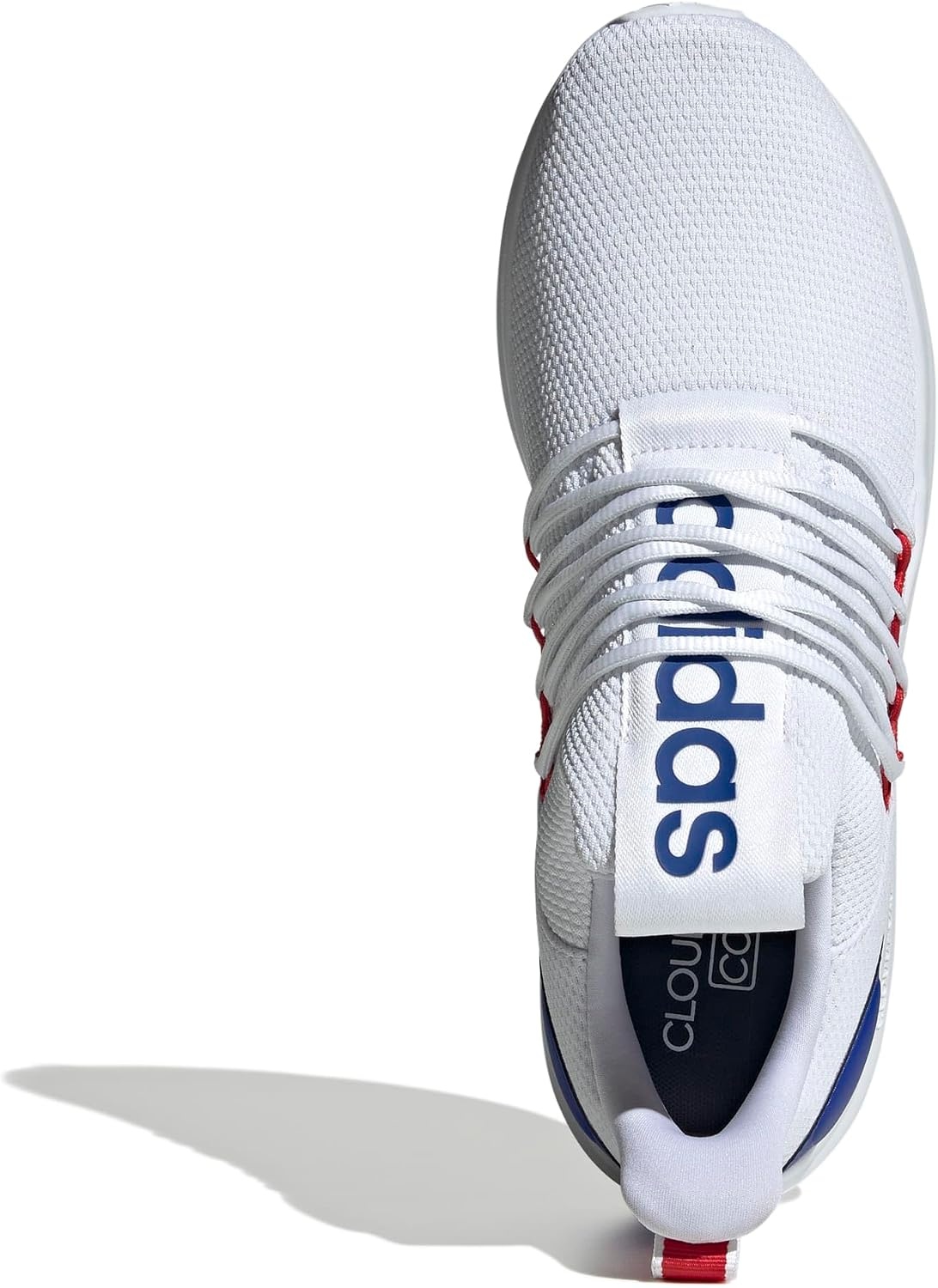 image:imageadidas Mens Lite Racer Adapt 70 Running ShoesWhiteBetter ScarletLucid Blue