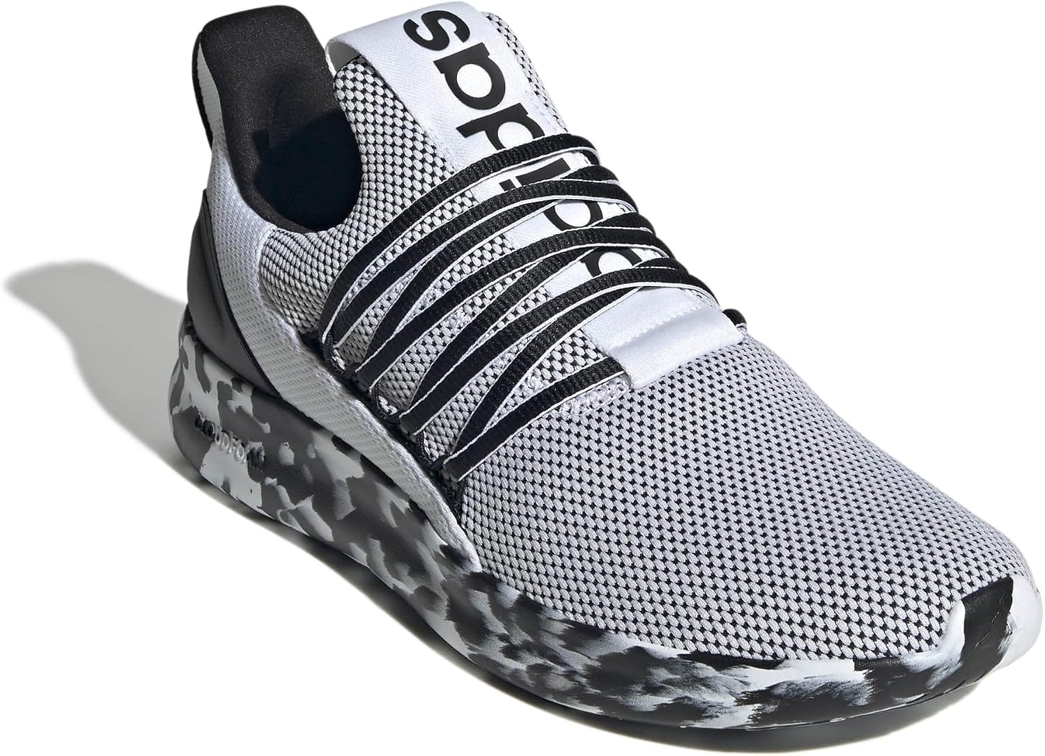 image:imageadidas Mens Lite Racer Adapt 70 Running ShoesWhiteBlackBlack