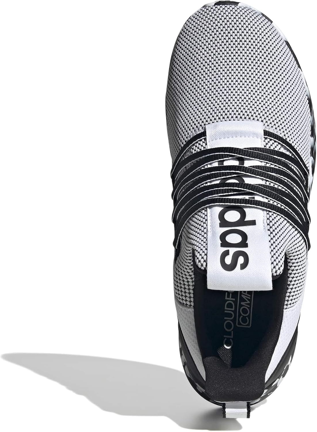 image:imageadidas Mens Lite Racer Adapt 70 Running ShoesWhiteBlackBlack
