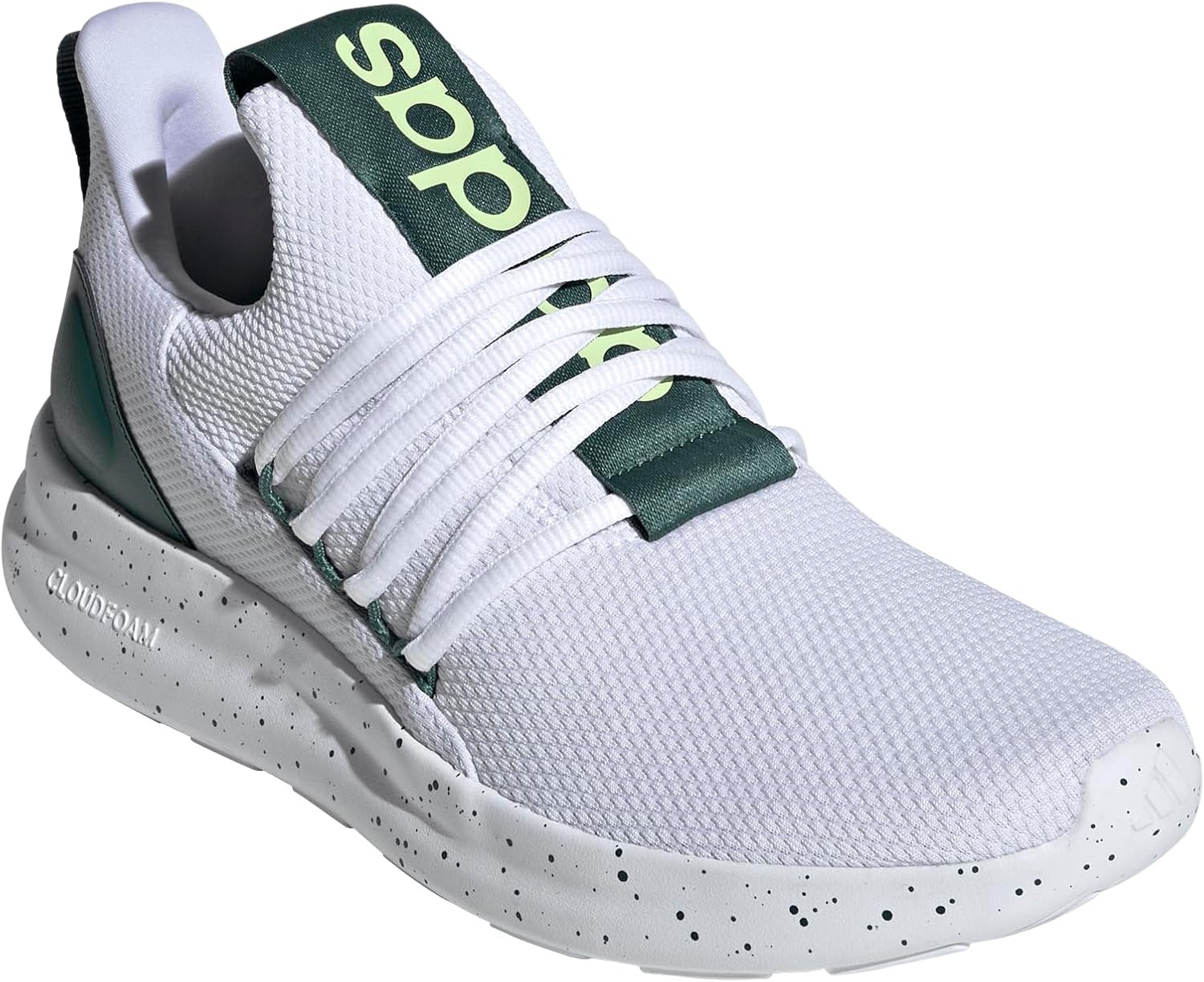 image:imageadidas Mens Lite Racer Adapt 70 Running ShoesWhiteCollegiate GreenPulse Lime