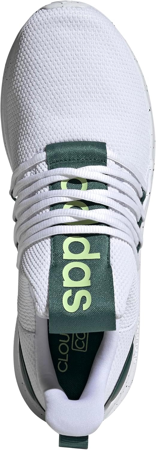 image:imageadidas Mens Lite Racer Adapt 70 Running ShoesWhiteCollegiate GreenPulse Lime