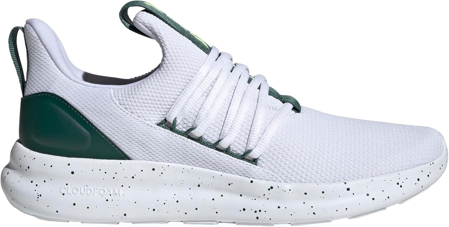 image:imageadidas Mens Lite Racer Adapt 70 Running ShoesWhiteCollegiate GreenPulse Lime