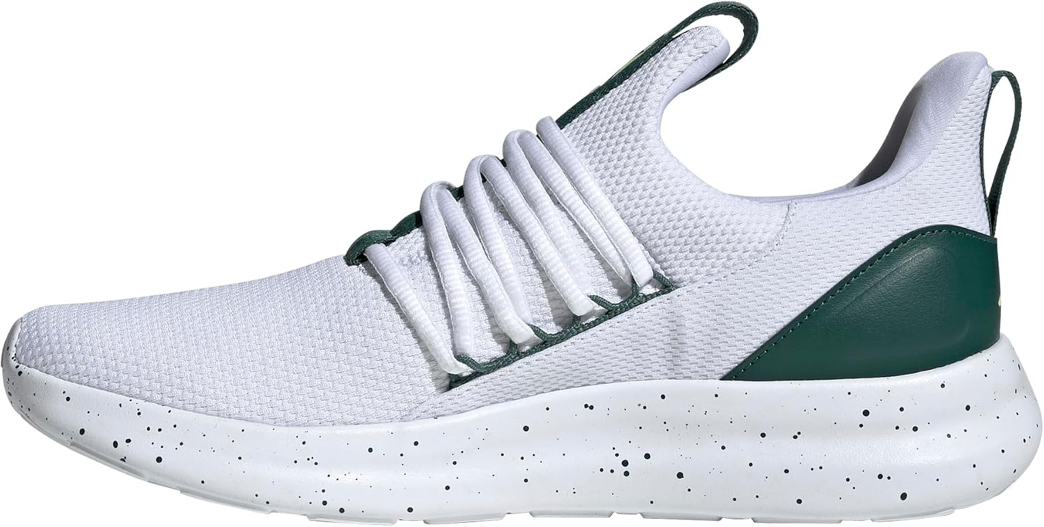 image:imageadidas Mens Lite Racer Adapt 70 Running ShoesWhiteCollegiate GreenPulse Lime