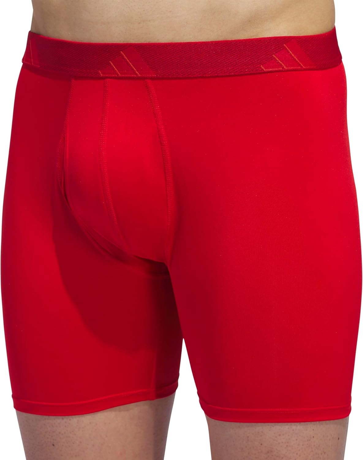 image:imageadidas Mens Microfiber Boxer Briefs 3Pack or 5Pack Performance Stretch MoistureWicking UnderwearBetter ScarletBlackOnix Grey