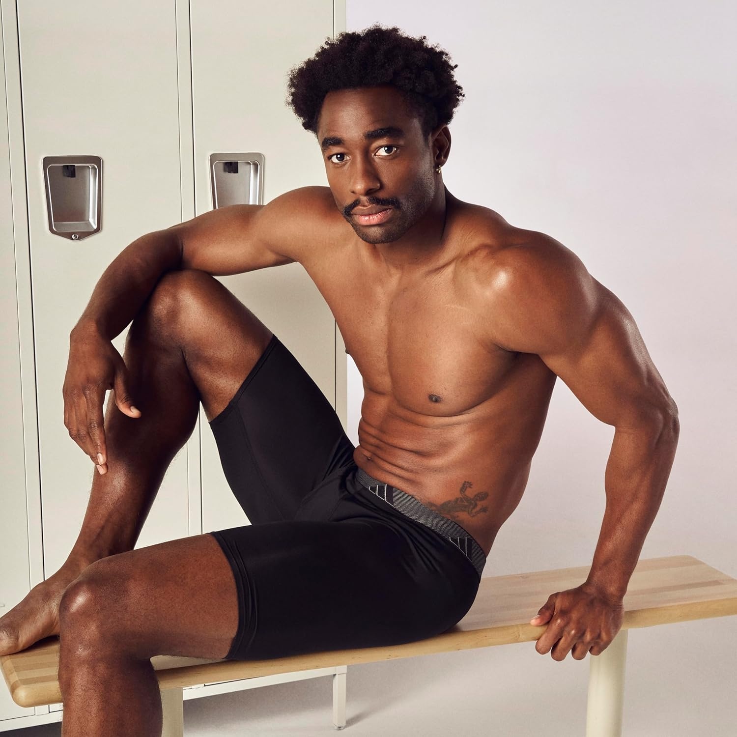 image:imageadidas Mens Microfiber Long Boxer Briefs 3Pack MoistureWicking Performance Stretch UnderwearBlackOnix GreyGrey
