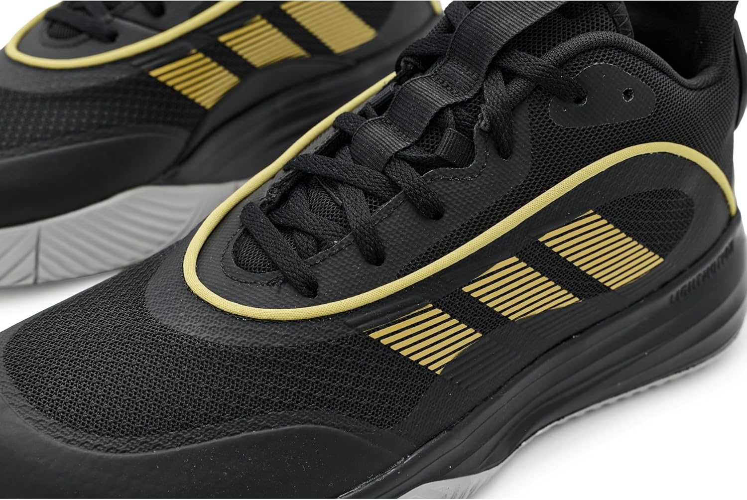 image:imageadidas Mens Own The Game 30 Basketball ShoeBlackGold MetallicSolid Grey