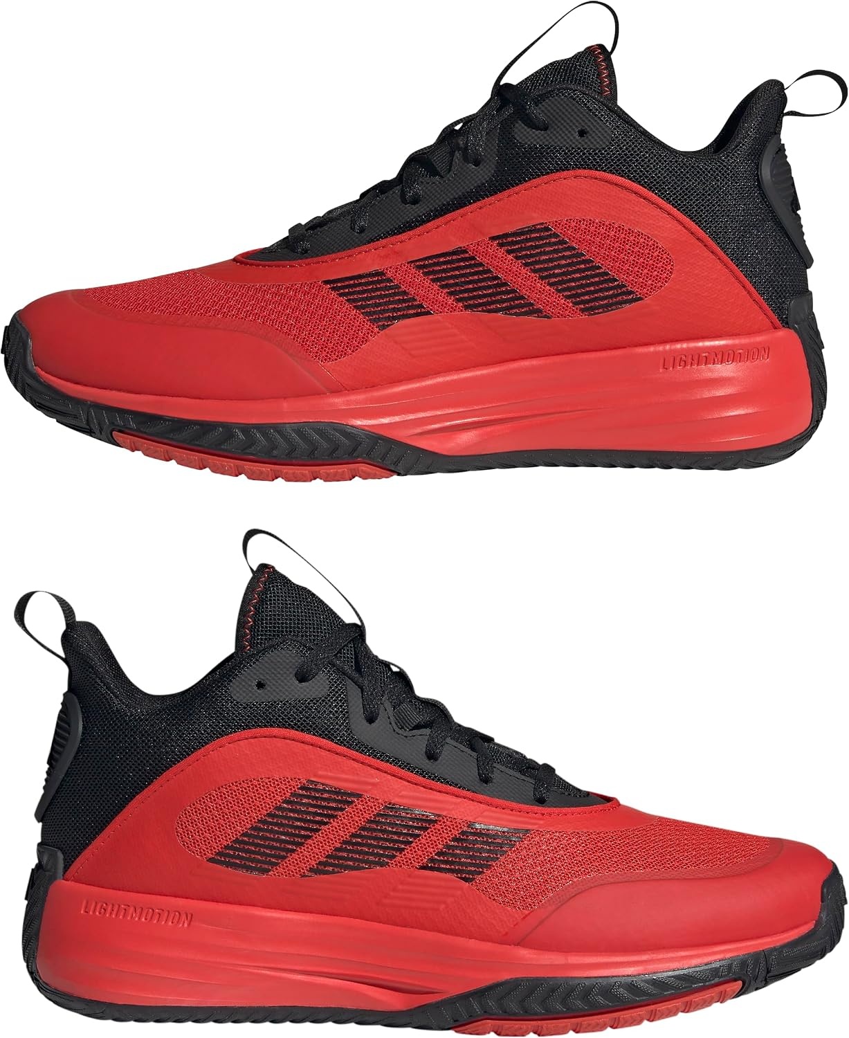 image:imageadidas Mens Own The Game 30 Basketball ShoeBlackRedRed