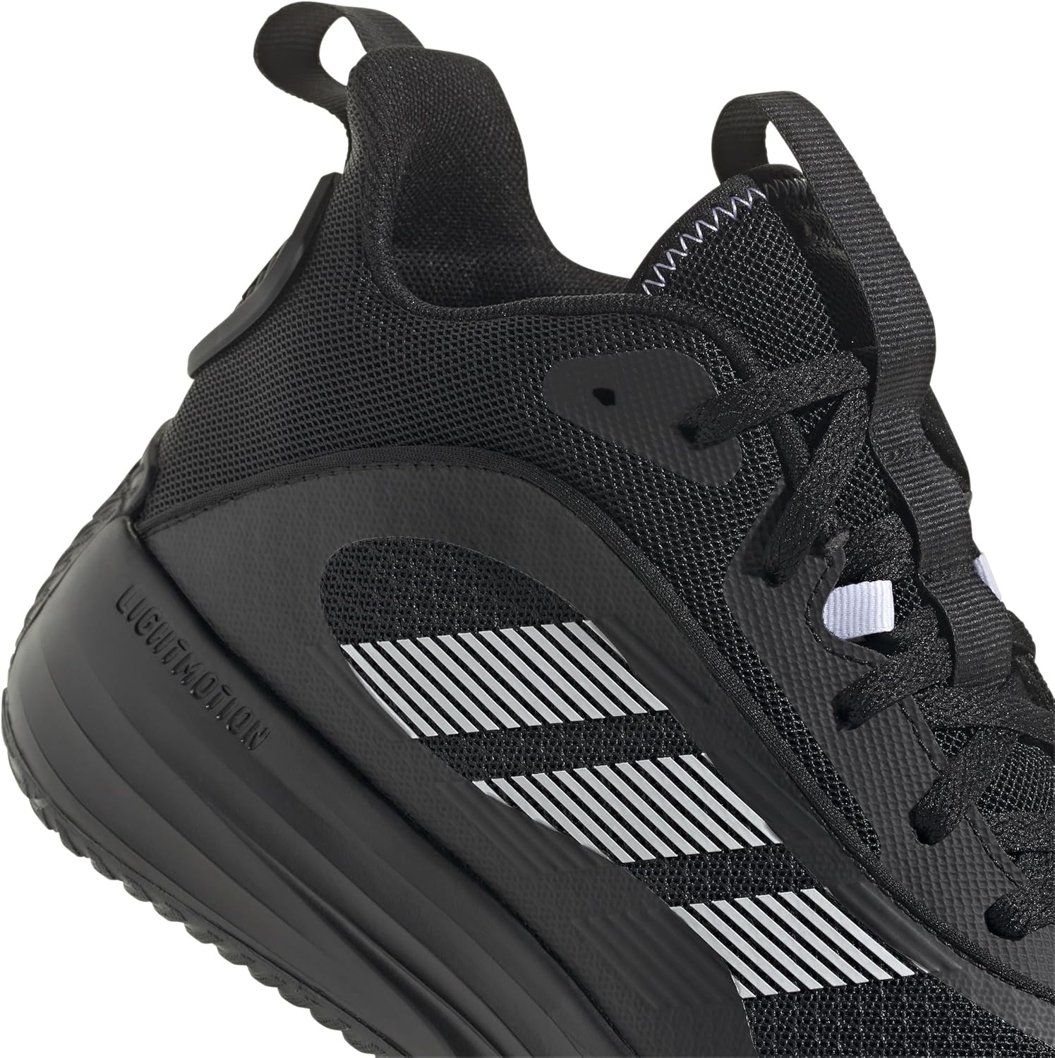 image:imageadidas Mens Own The Game 30 Basketball ShoeBlackWhiteBlack
