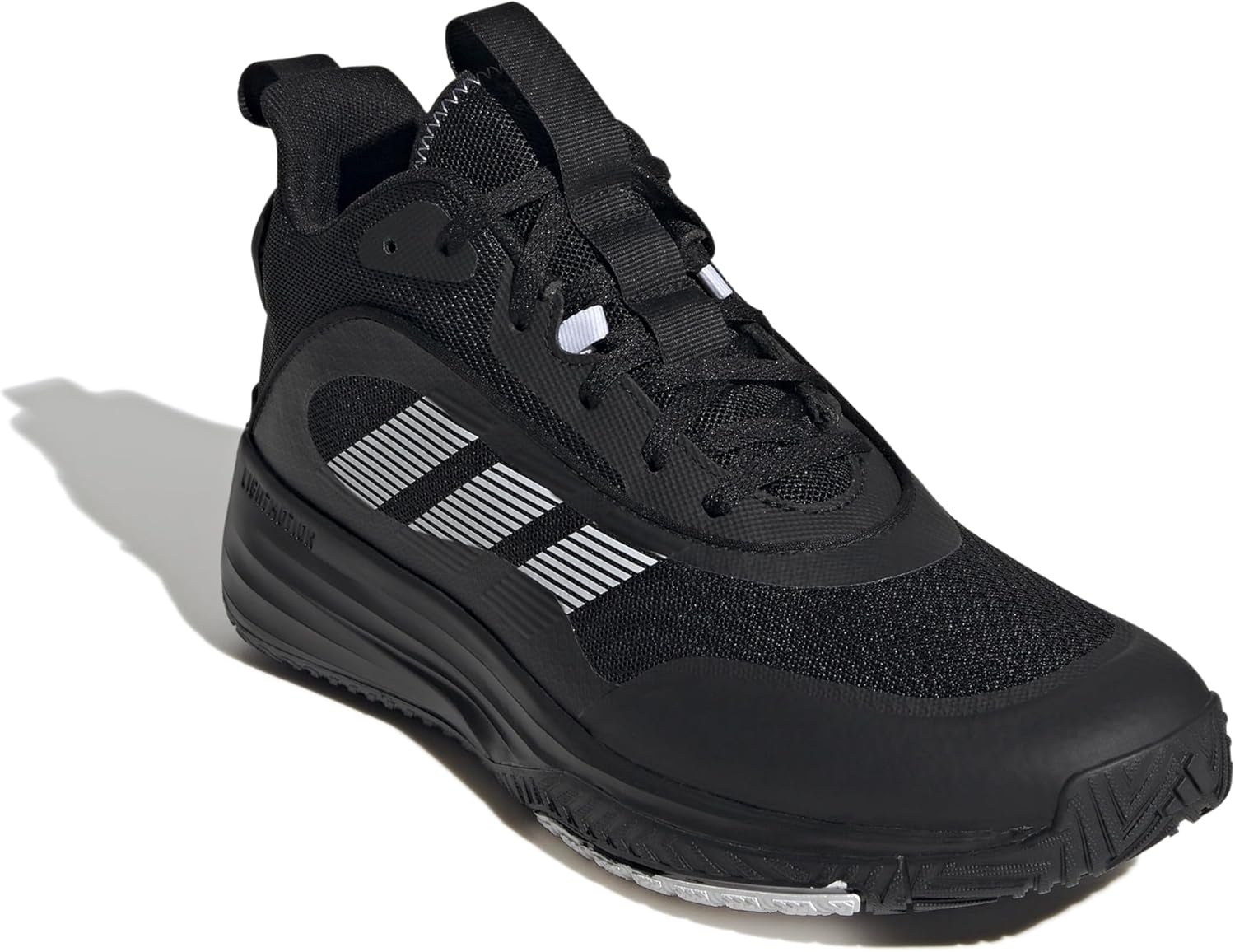 image:imageadidas Mens Own The Game 30 Basketball ShoeBlackWhiteWhite