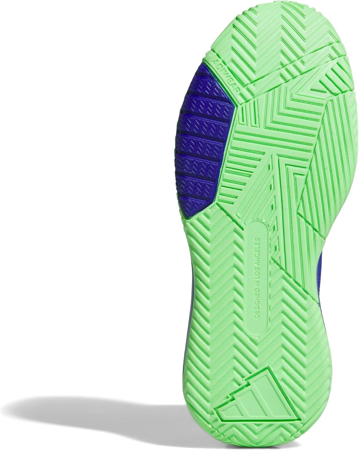 image:imageadidas Mens Own The Game 30 Basketball ShoeLucid BlueSilver MetallicLime Burst