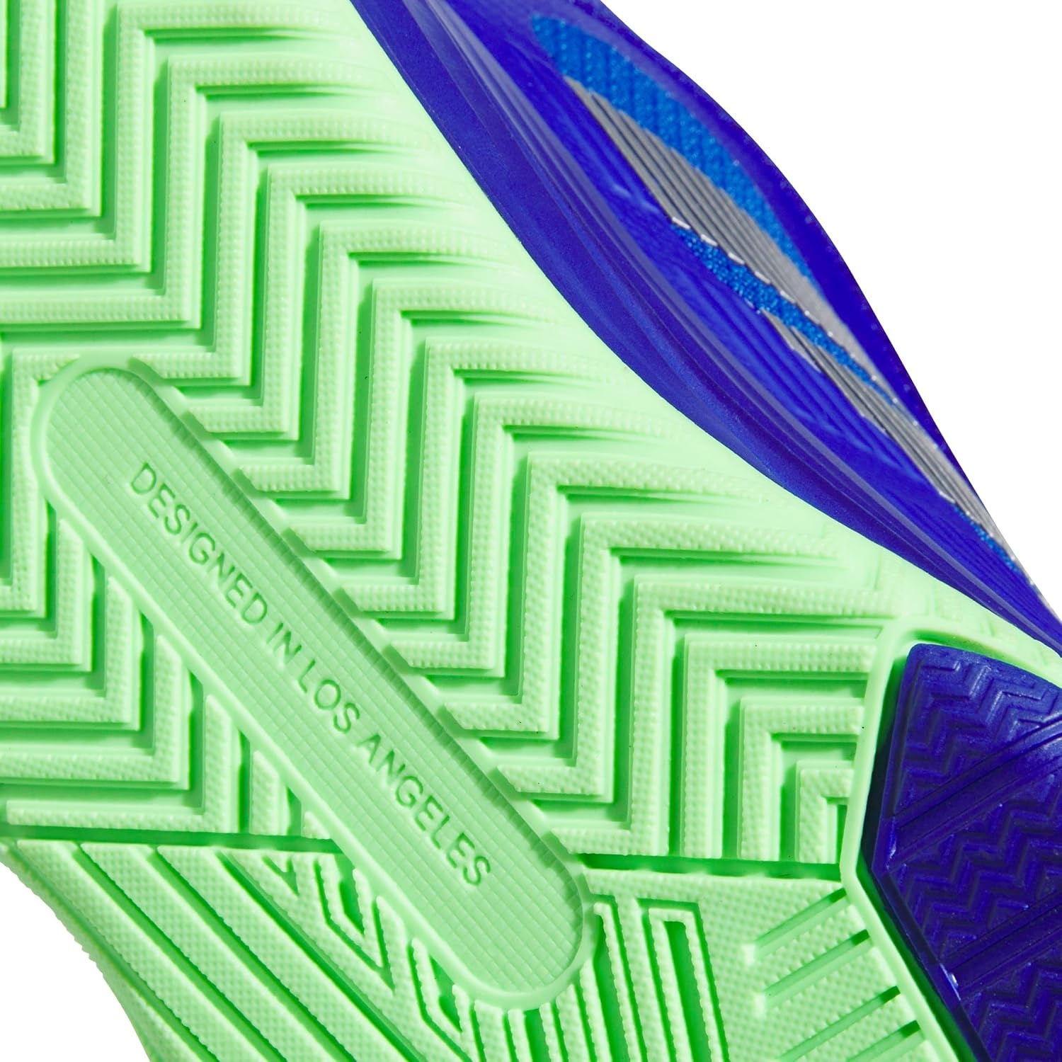 image:imageadidas Mens Own The Game 30 Basketball ShoeLucid BlueSilver MetallicLime Burst