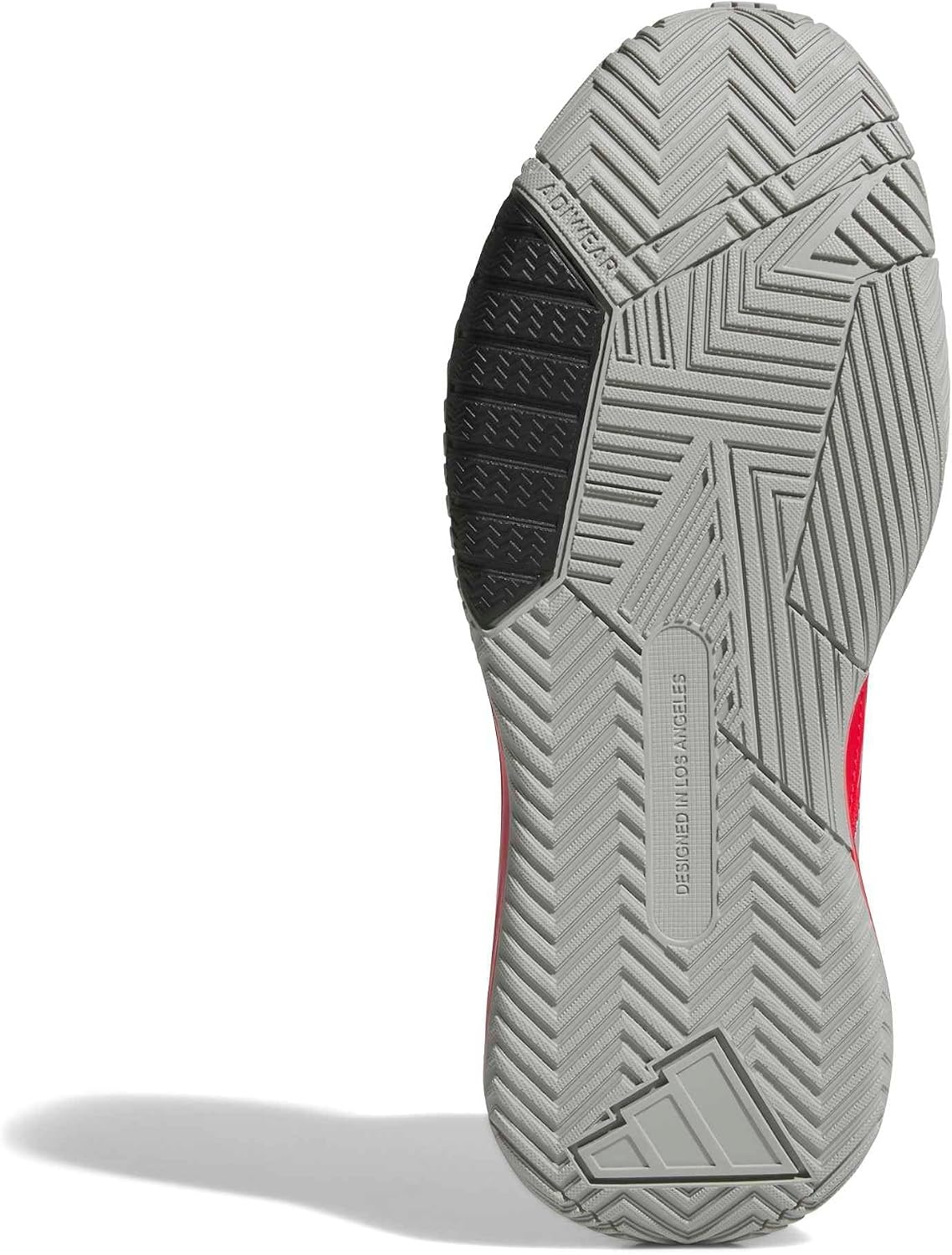 image:imageadidas Mens Own The Game 30 Basketball ShoePure RubySilver MetallicBlack