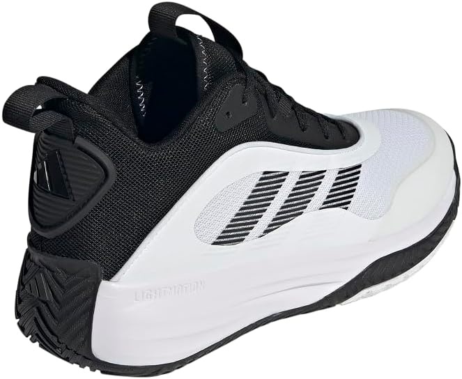 image:imageadidas Mens Own The Game 30 Basketball ShoeWhiteBlackBlack