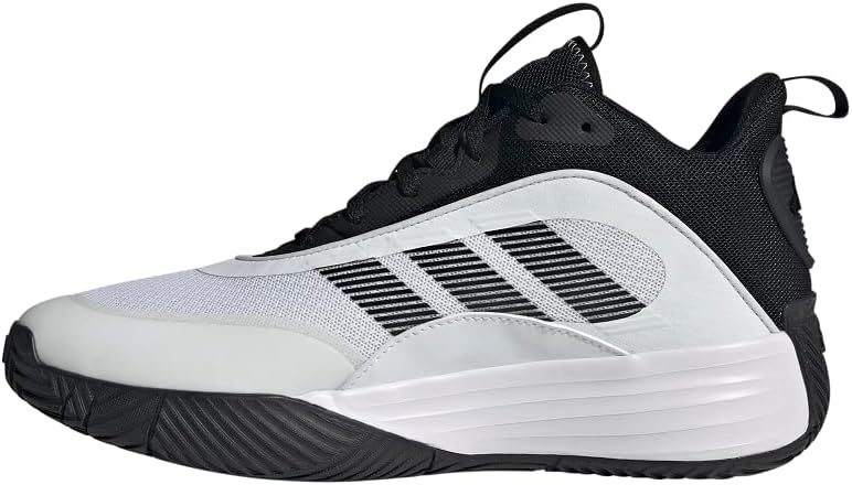 image:imageadidas Mens Own The Game 30 Basketball ShoeWhiteBlackBlack