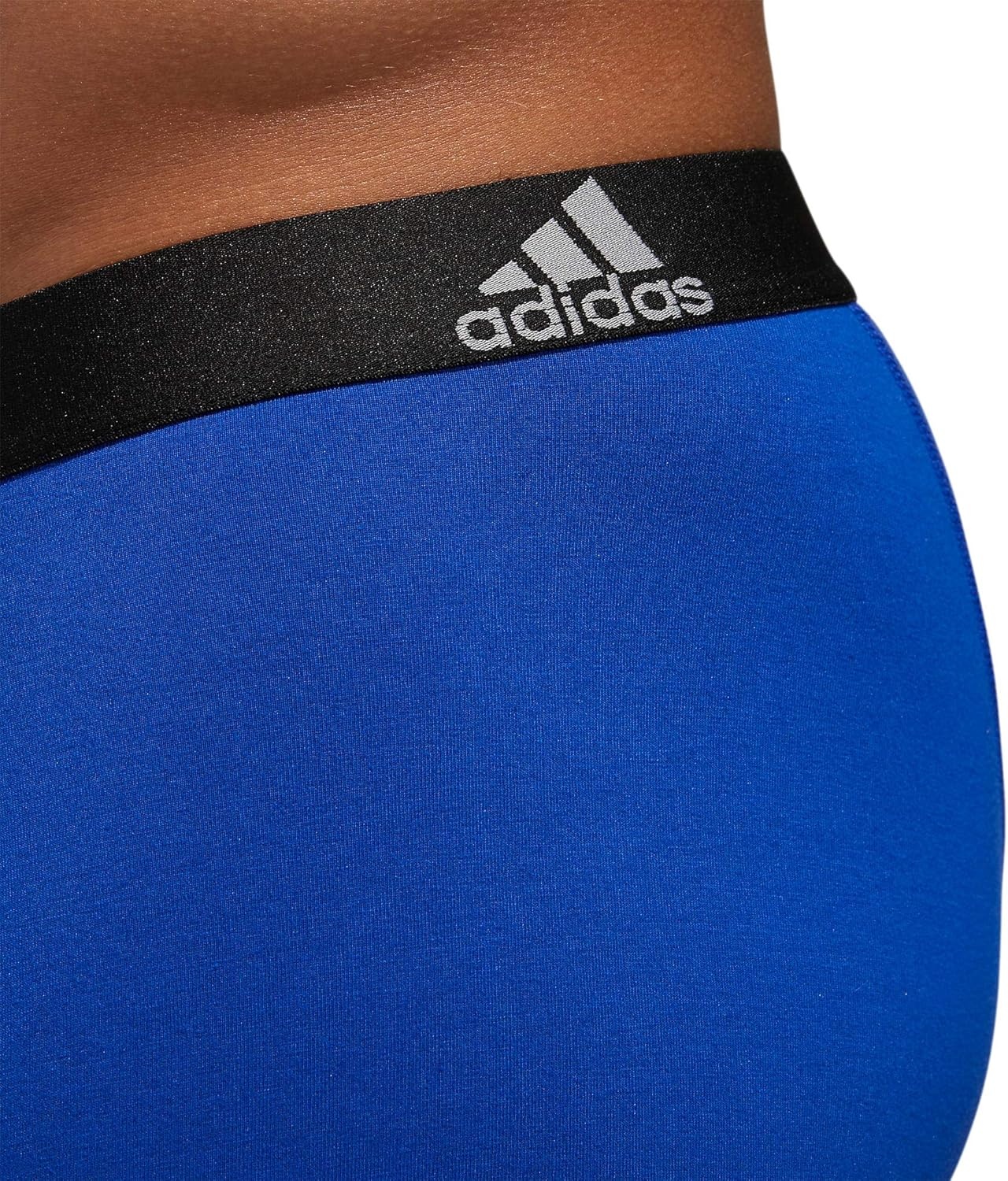 image:imageadidas Mens Performance Stretch Cotton Boxer Briefs Mens Underwear Boxer Brief Soft Stretch Superior Comfort 3PackBold BlueOnix GreyBlack