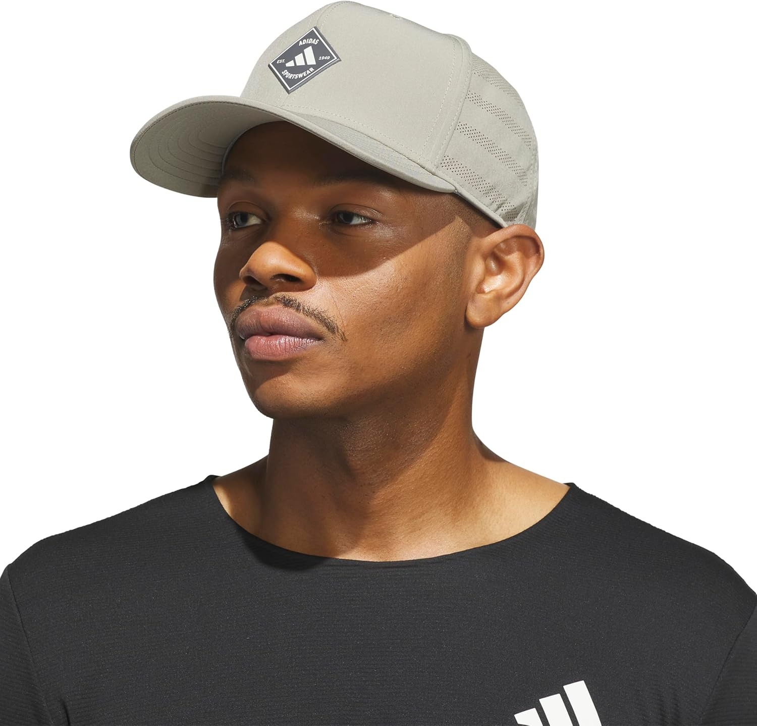 image:imageadidas Mens QuickDry Floatie Waterproof Hat Lightweight Snapback CapSilver Pebble GreyGrey FiveOff White