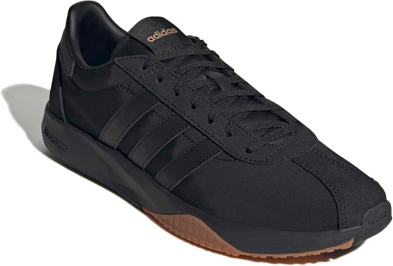 image:imageadidas Mens Run 7626 Lace Up Sneakers Shoes Casual WhiteBlackBlackAmber Gum