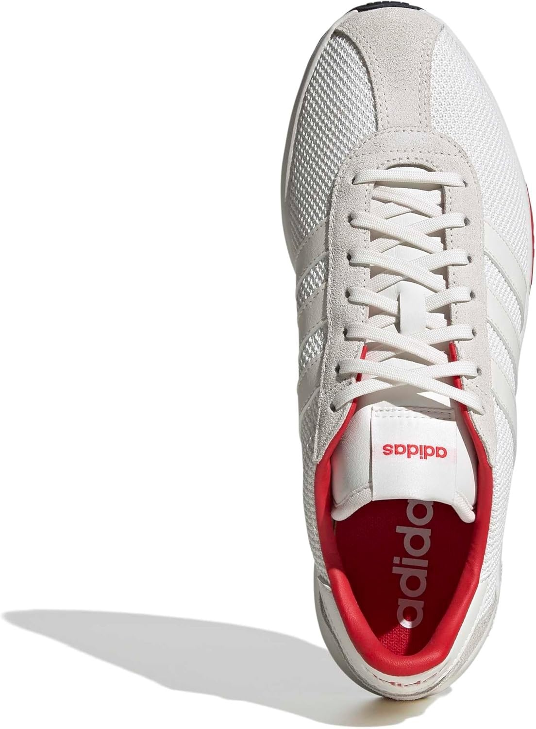 image:imageadidas Mens Run 7626 Lace Up Sneakers Shoes Casual WhiteWhiteWhiteSemi Lucid Red