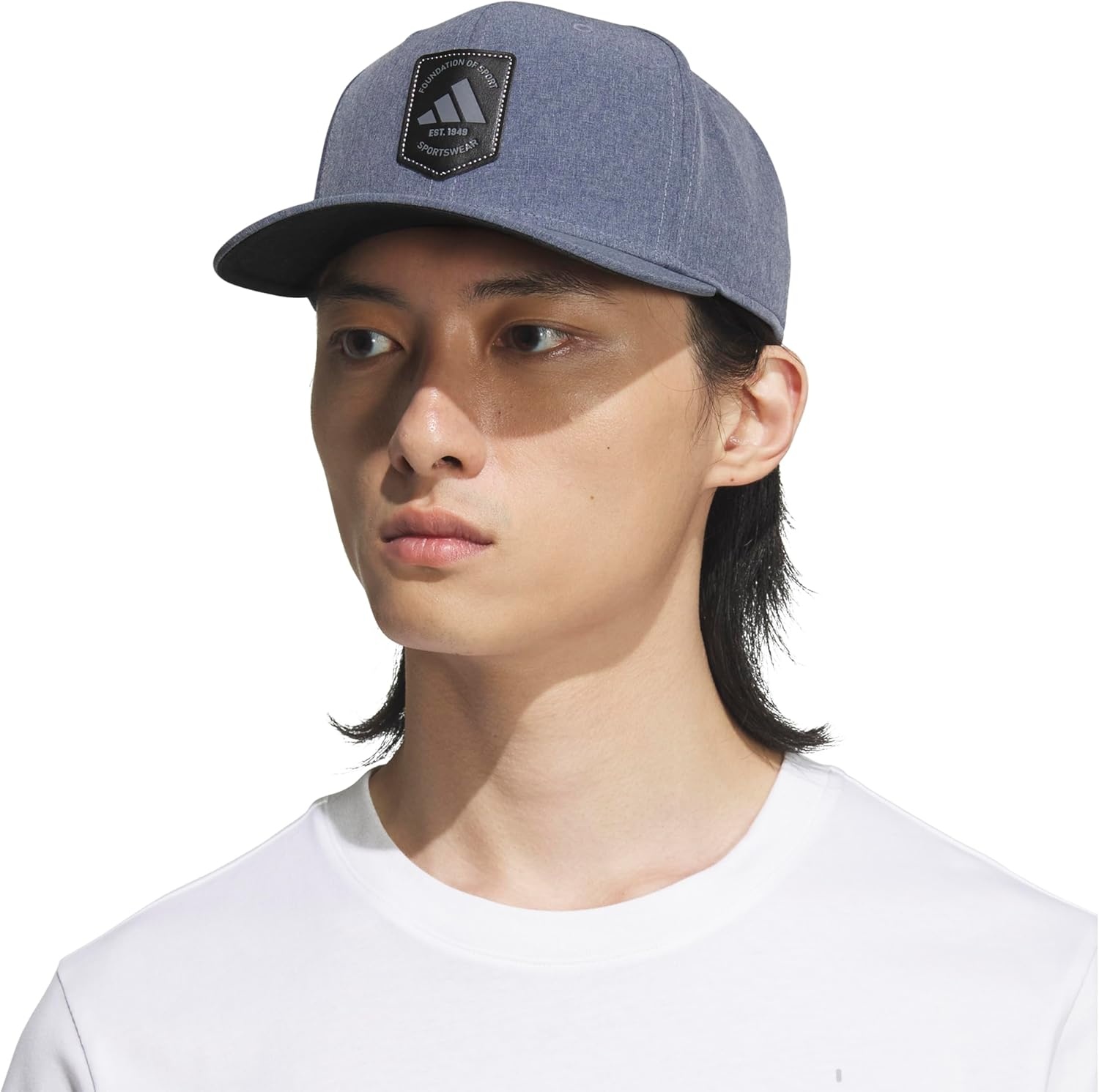 image:imageadidas Mens Scorecard High Crown Low Curve Brim Snapback Adjustable Fit Course Style HatDark BlueBlackGrey