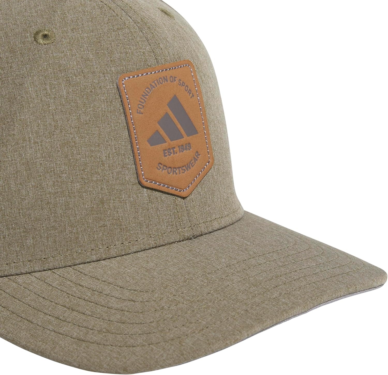 image:imageadidas Mens Scorecard High Crown Low Curve Brim Snapback Adjustable Fit Course Style HatOlive StrataGrey StrataGrey