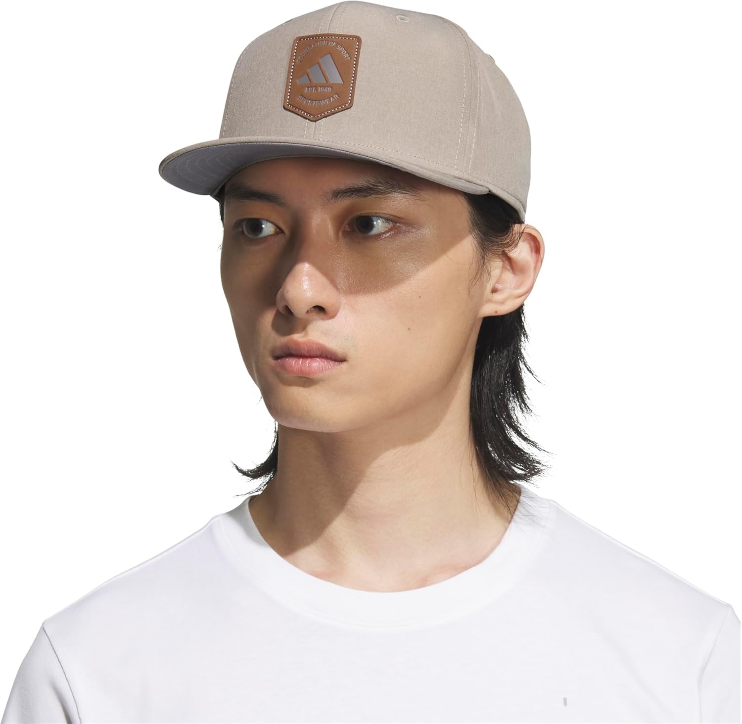 image:imageadidas Mens Scorecard High Crown Low Curve Brim Snapback Adjustable Fit Course Style HatWonder AluminaGrey Three