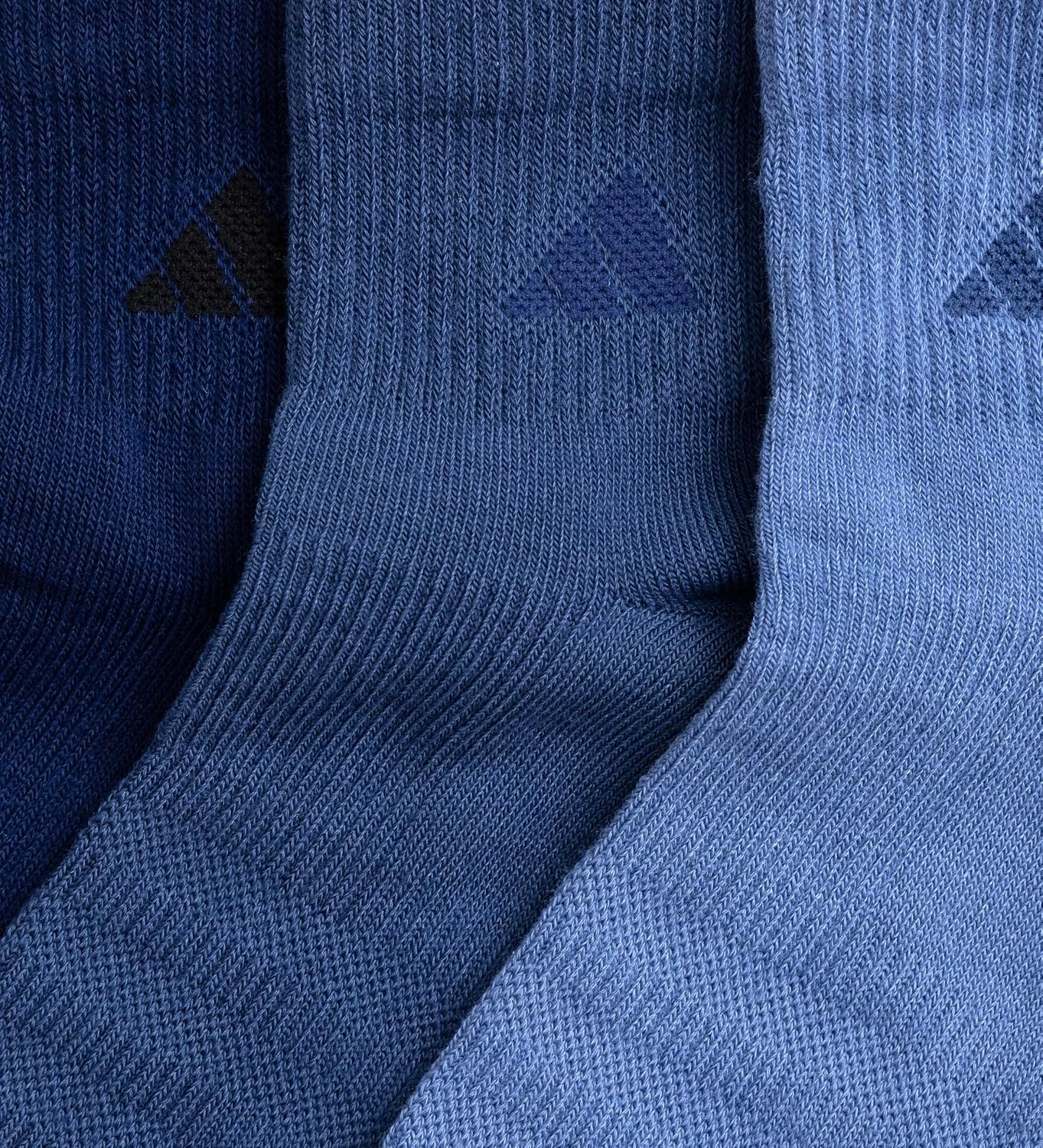 image:imageadidas Mens Superlite Quarter Ankle Socks 6 Pairs Lightweight amp BreathableDark BlueTech Indigo BlueCrew Blue3