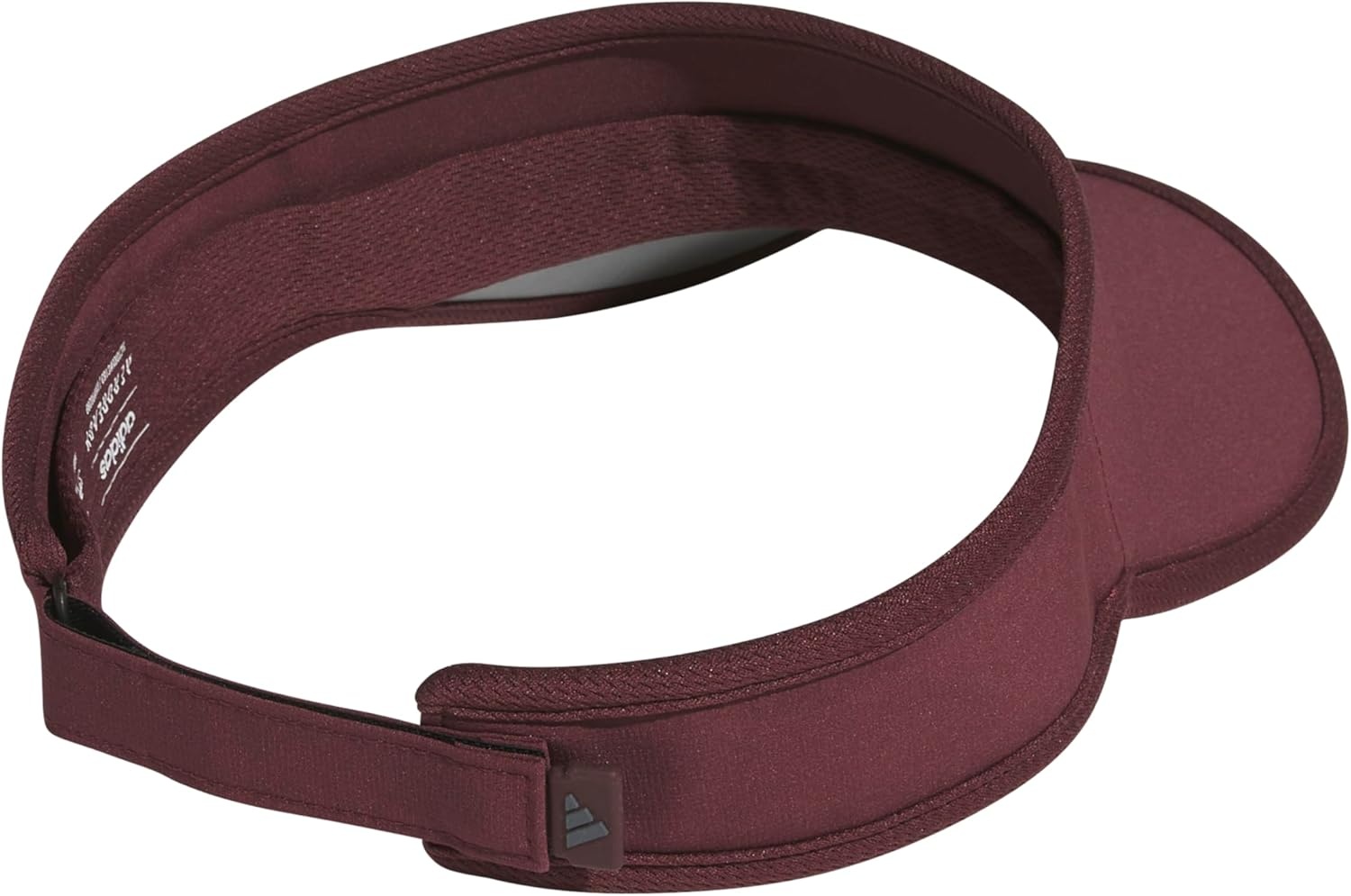 image:imageadidas Mens Superlite Visor Lightweight MoistureWicking Running HatAurora Ruby RedOnix Grey3