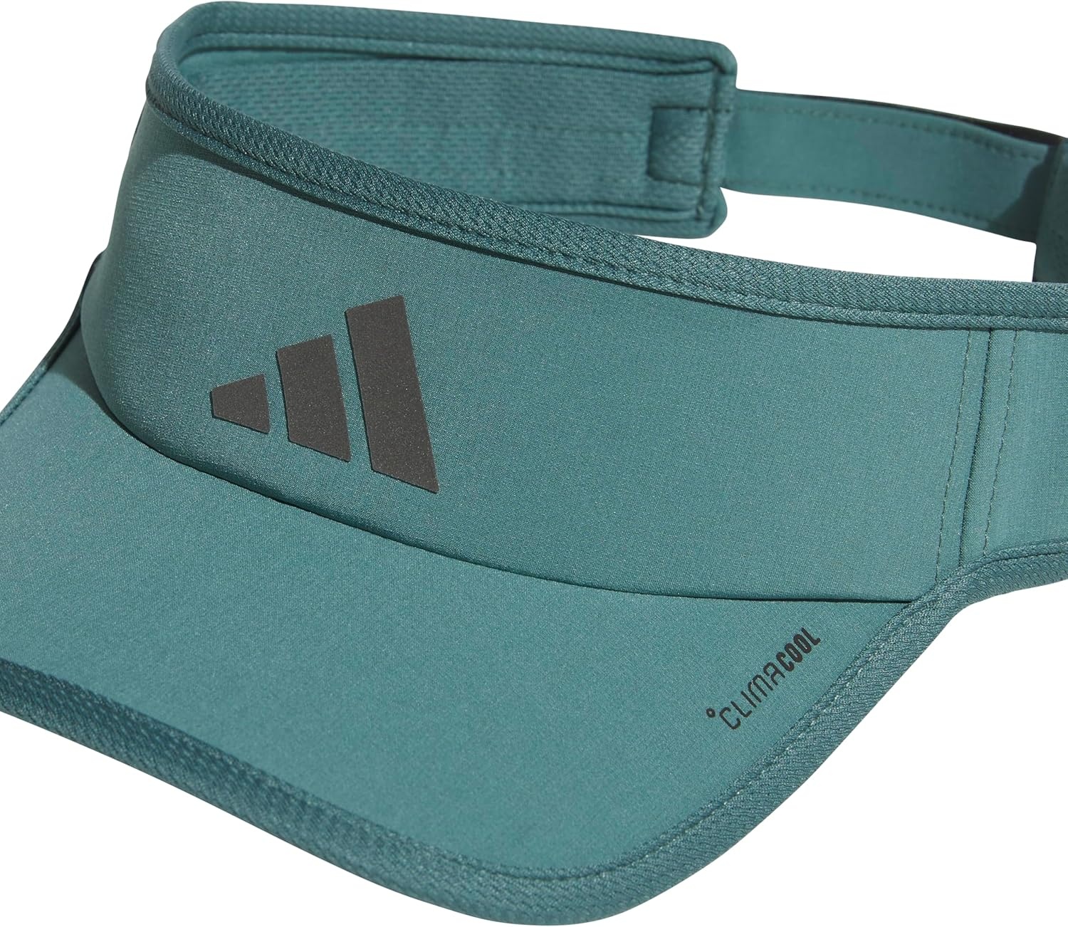 image:imageadidas Mens Superlite Visor Lightweight MoistureWicking Running HatPreloved Teal GreenBlack3
