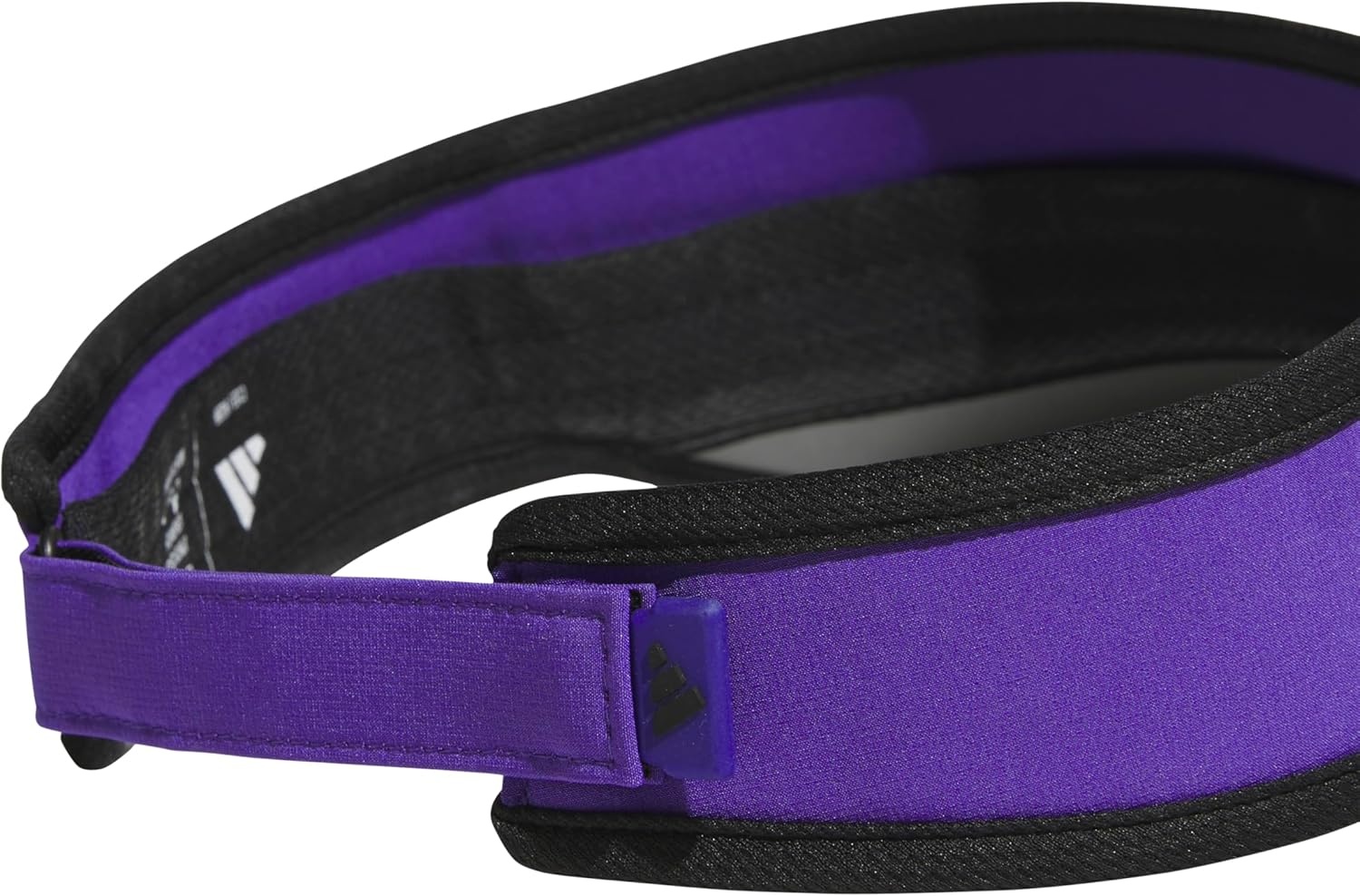 image:imageadidas Mens Superlite Visor Lightweight MoistureWicking Running HatPure PurpleBlack3