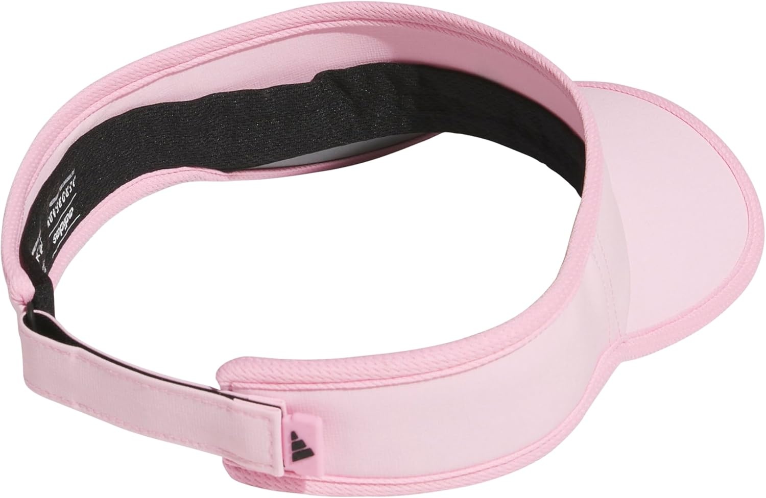 image:imageadidas Mens Superlite Visor Lightweight MoistureWicking Running HatTrue PinkBlack3