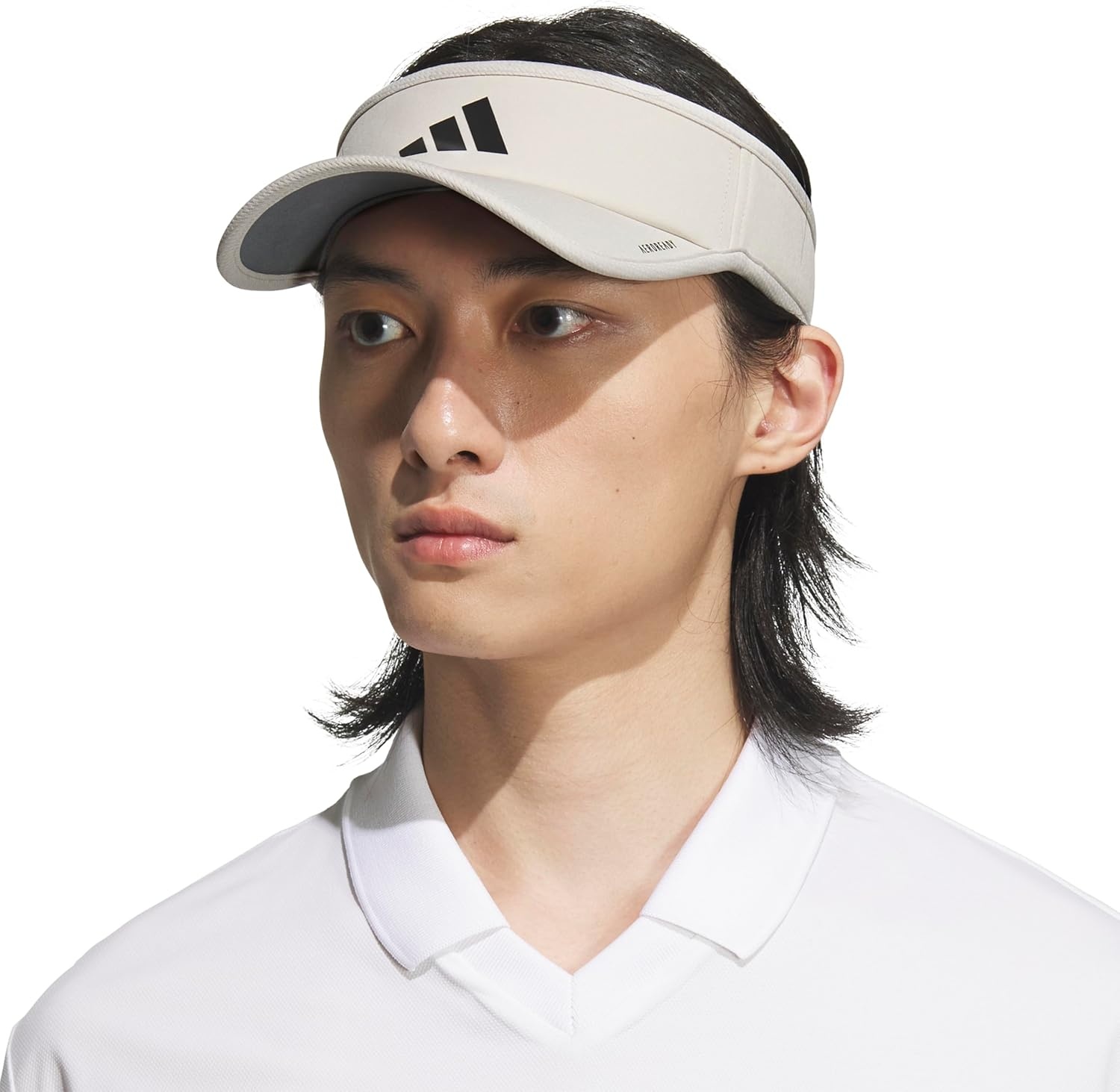 image:imageadidas Mens Superlite Visor Lightweight MoistureWicking Running HatWonder Alumina GreyBlack3