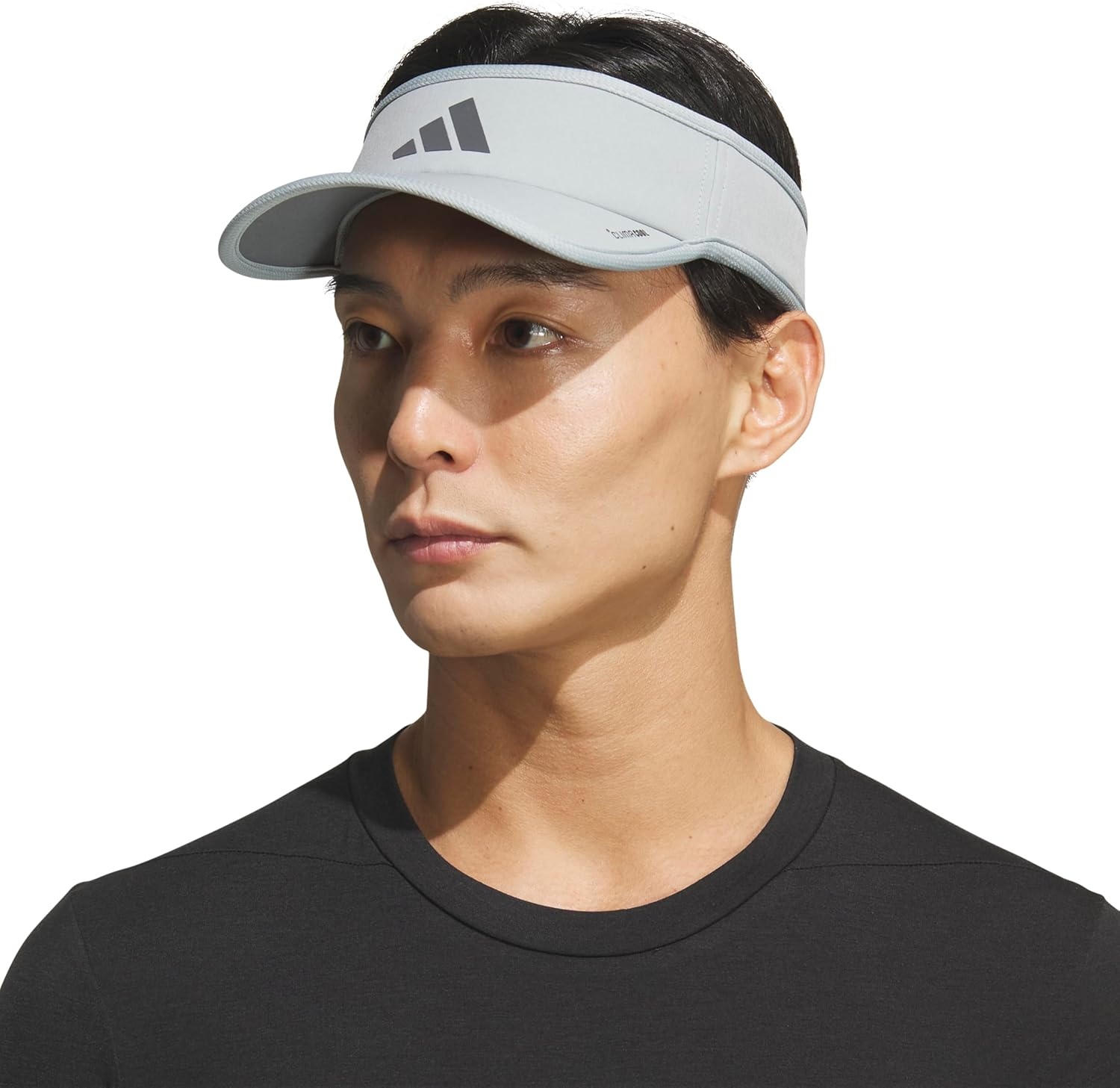 image:imageadidas Mens Superlite Visor Lightweight MoistureWicking Running HatWonder Sage GreenGrey Six3