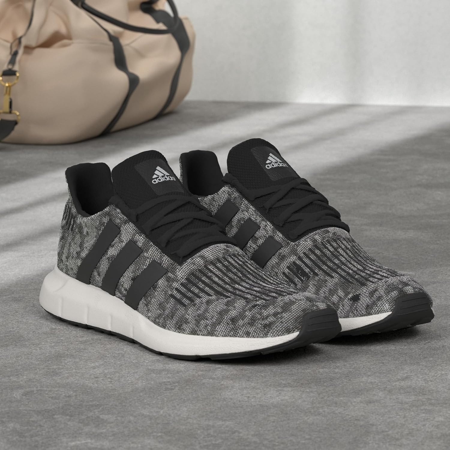 image:imageadidas Mens Swift Run 10BlackBlackWhite