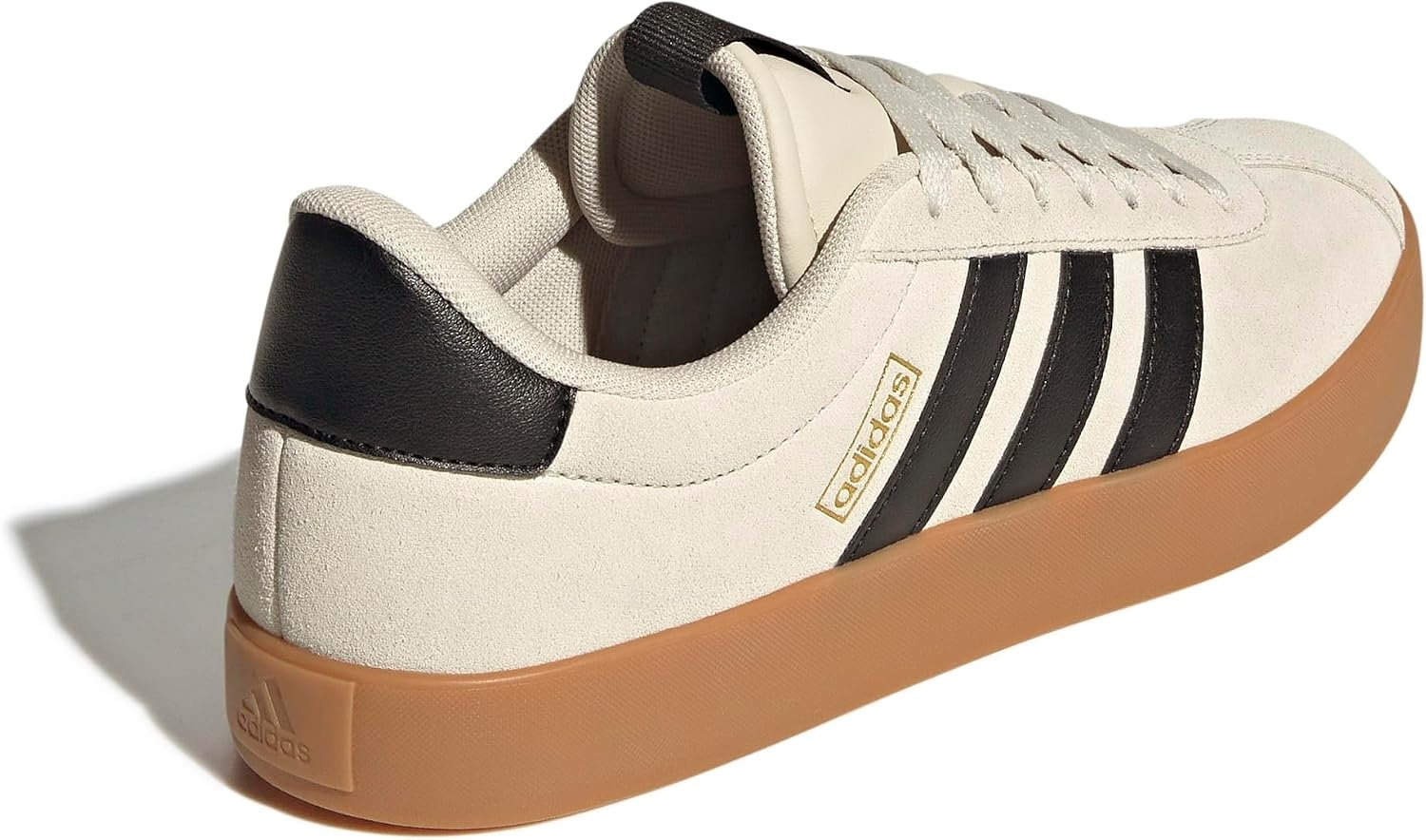 image:imageadidas Mens VL Court 30 SneakersAluminaBlackGold Metallic