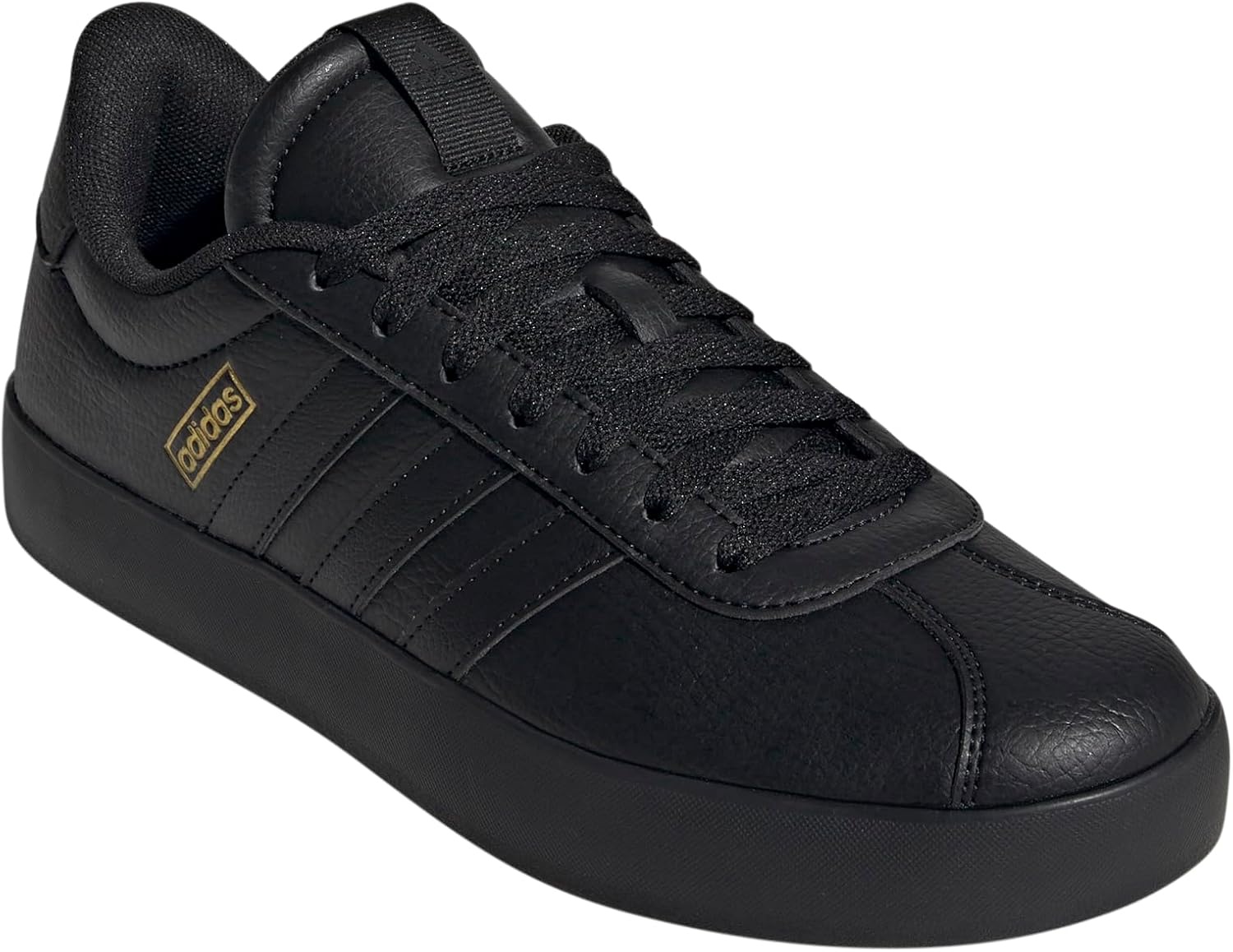 image:imageadidas Mens VL Court 30 SneakersBlackBlackGold Metallic