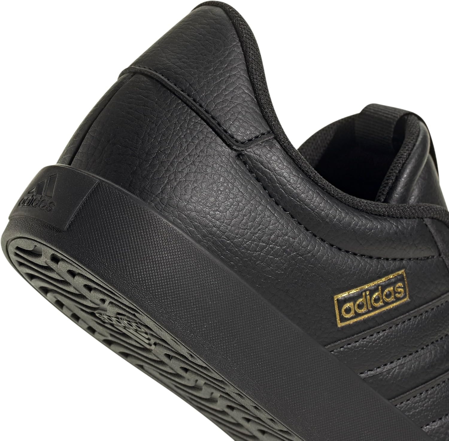 image:imageadidas Mens VL Court 30 SneakersBlackBlackGold Metallic
