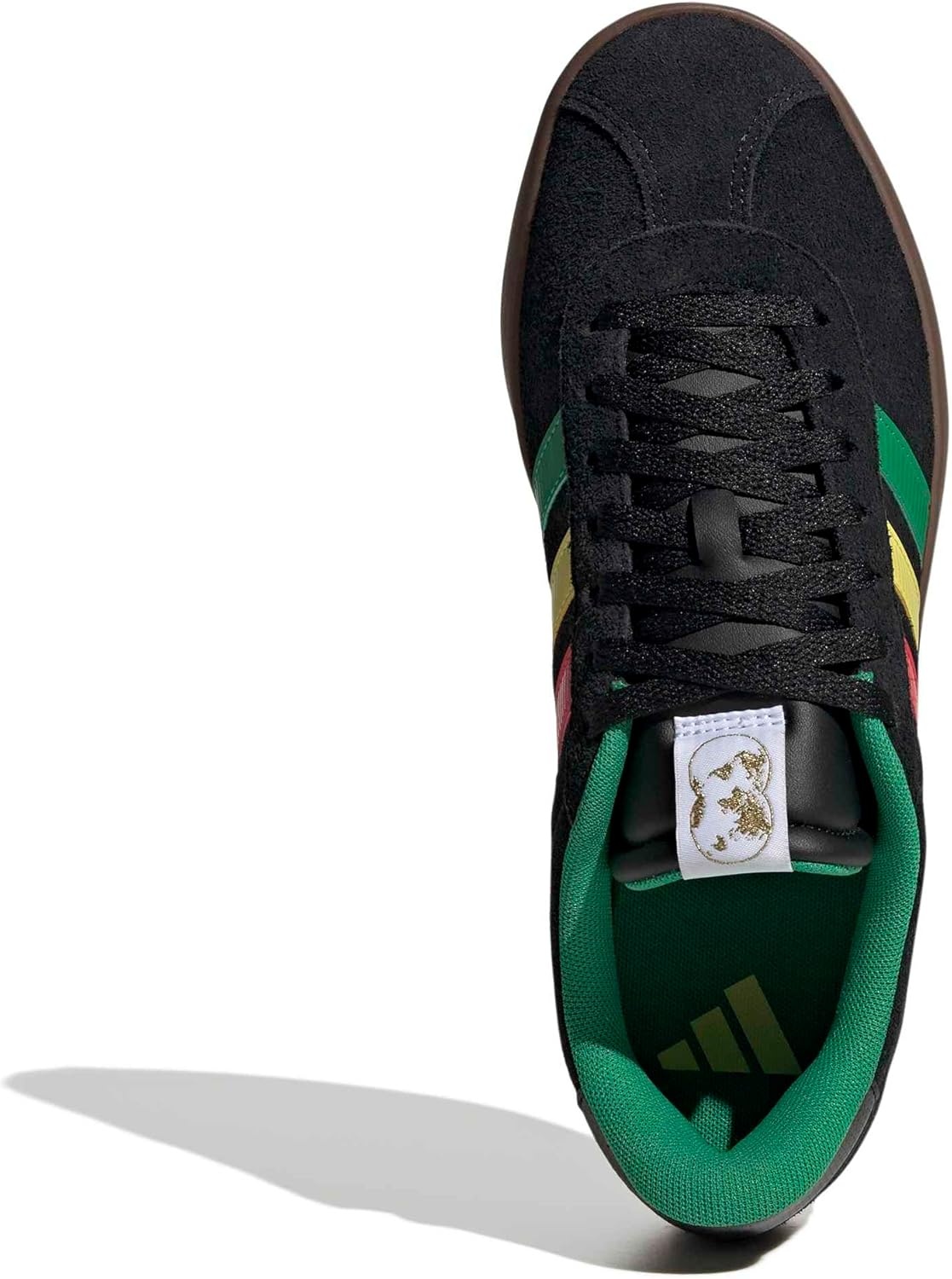 image:imageadidas Mens VL Court 30 SneakersBlackGreenPure Ruby