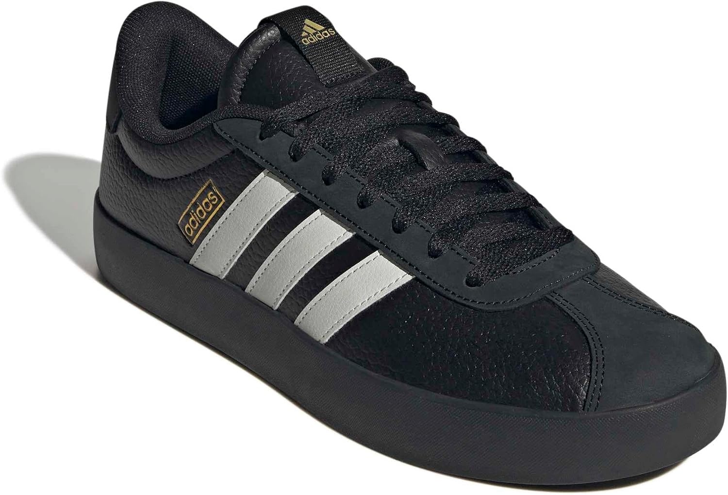 image:imageadidas Mens VL Court 30 SneakersBlackOrbit GreyGold Metallic