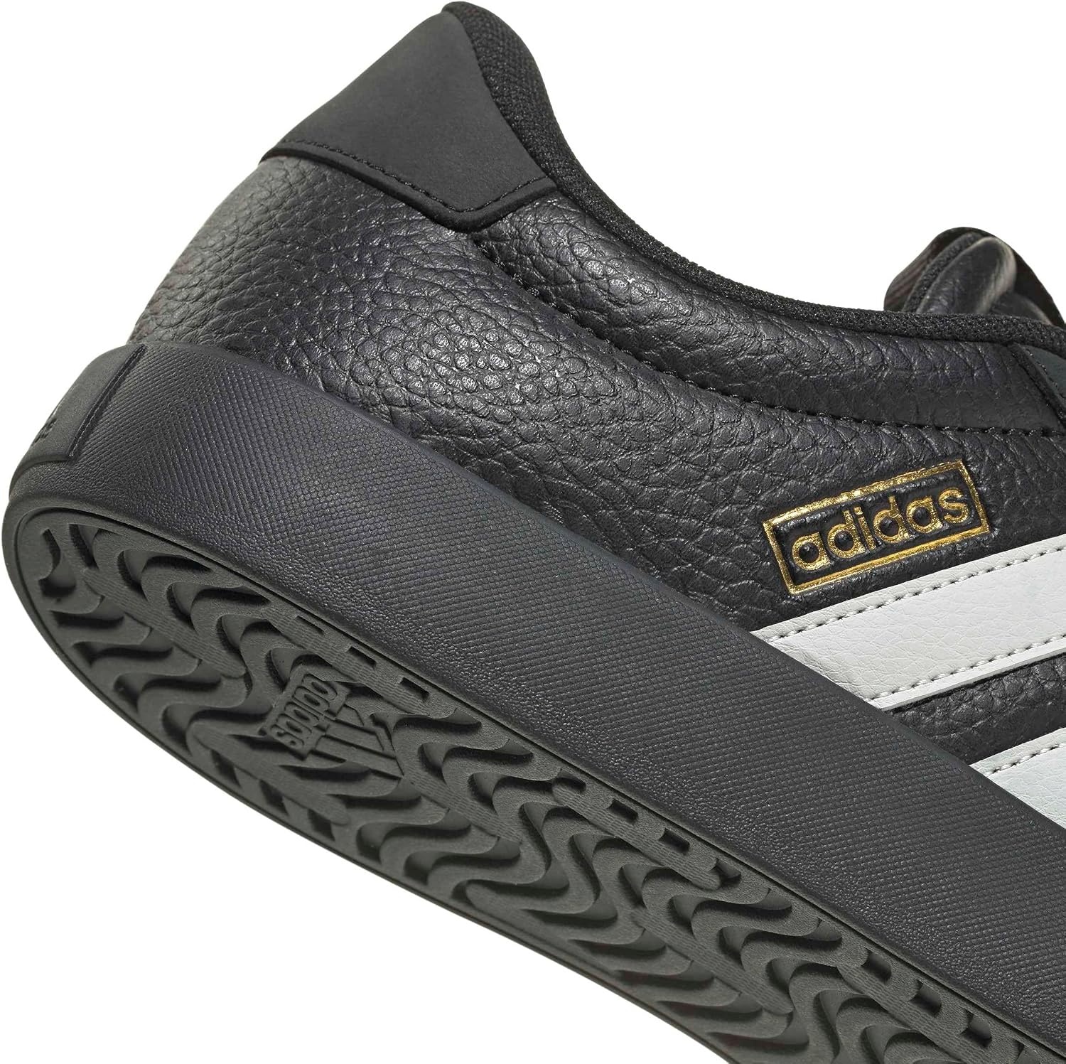 image:imageadidas Mens VL Court 30 SneakersBlackOrbit GreyGold Metallic