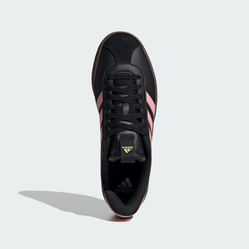 image:imageadidas Mens VL Court 30 SneakersBlackTrue PinkGold Metallic