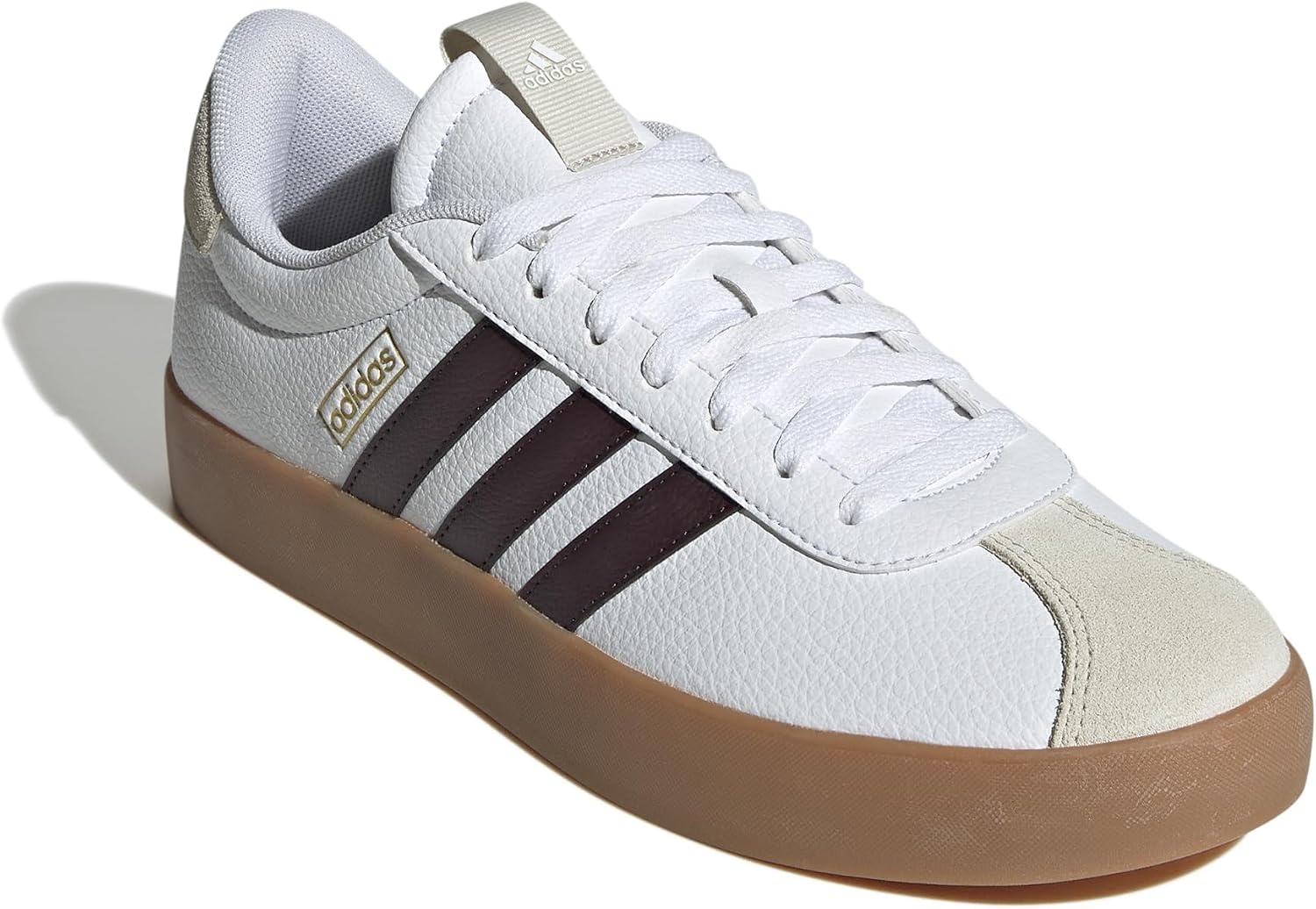 image:imageadidas Mens VL Court 30 SneakersCloud White Shadow Brown Alumina