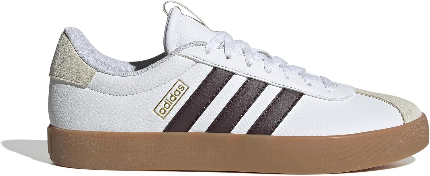 image:imageadidas Mens VL Court 30 SneakersCloud White Shadow Brown Alumina