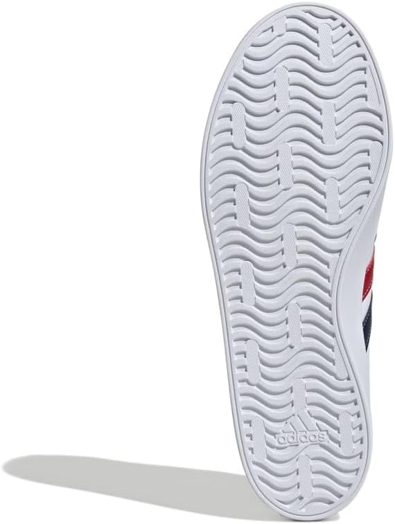 image:imageadidas Mens VL Court 30 SneakersCloud WhiteNavy BlueBetter Scarlet