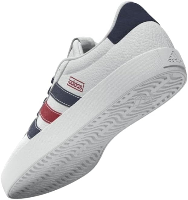 image:imageadidas Mens VL Court 30 SneakersCloud WhiteNavy BlueBetter Scarlet