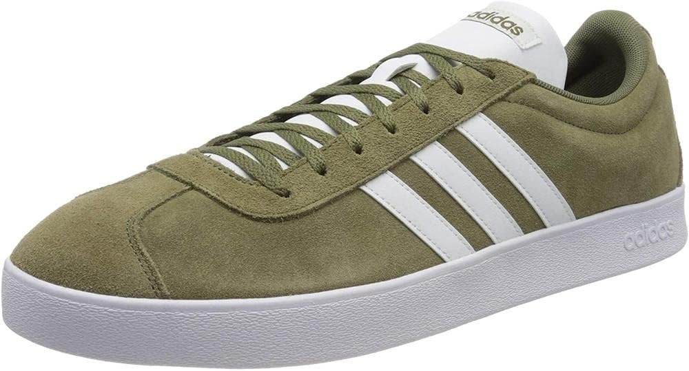 image:imageadidas Mens VL Court 30 SneakersGreen Raw KhakiFtwr White