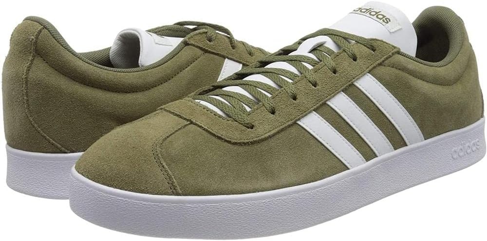 image:imageadidas Mens VL Court 30 SneakersGreen Raw KhakiFtwr White