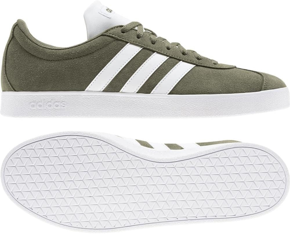 image:imageadidas Mens VL Court 30 SneakersGreen Raw KhakiFtwr White